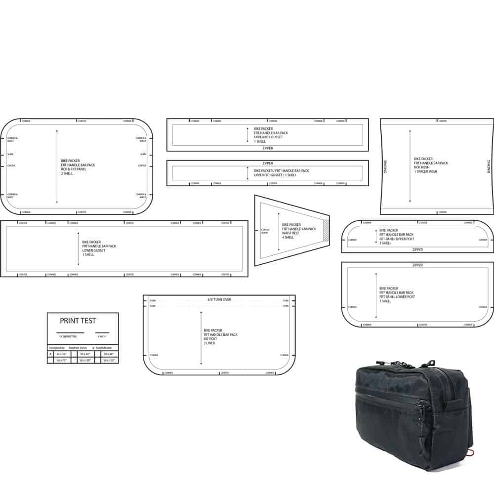Cycle Psycho Hip Pack Template/Pattern Bundle