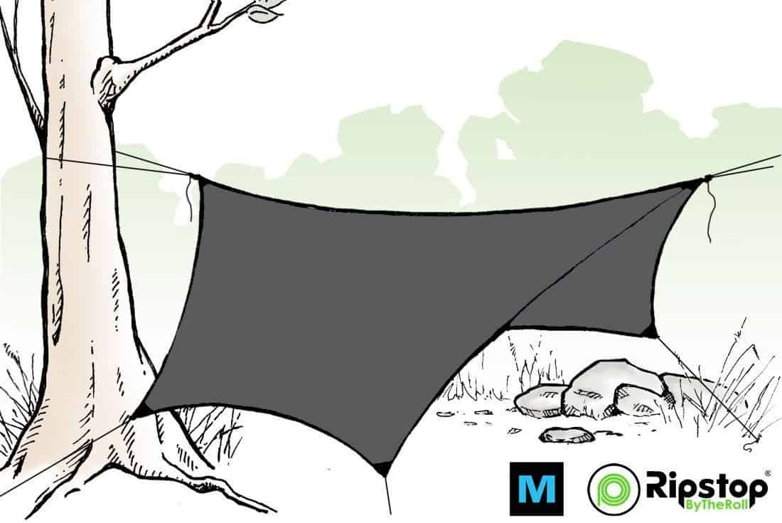 Pre-Cut HEX12 Ultralight Tarp Kit - Image 2