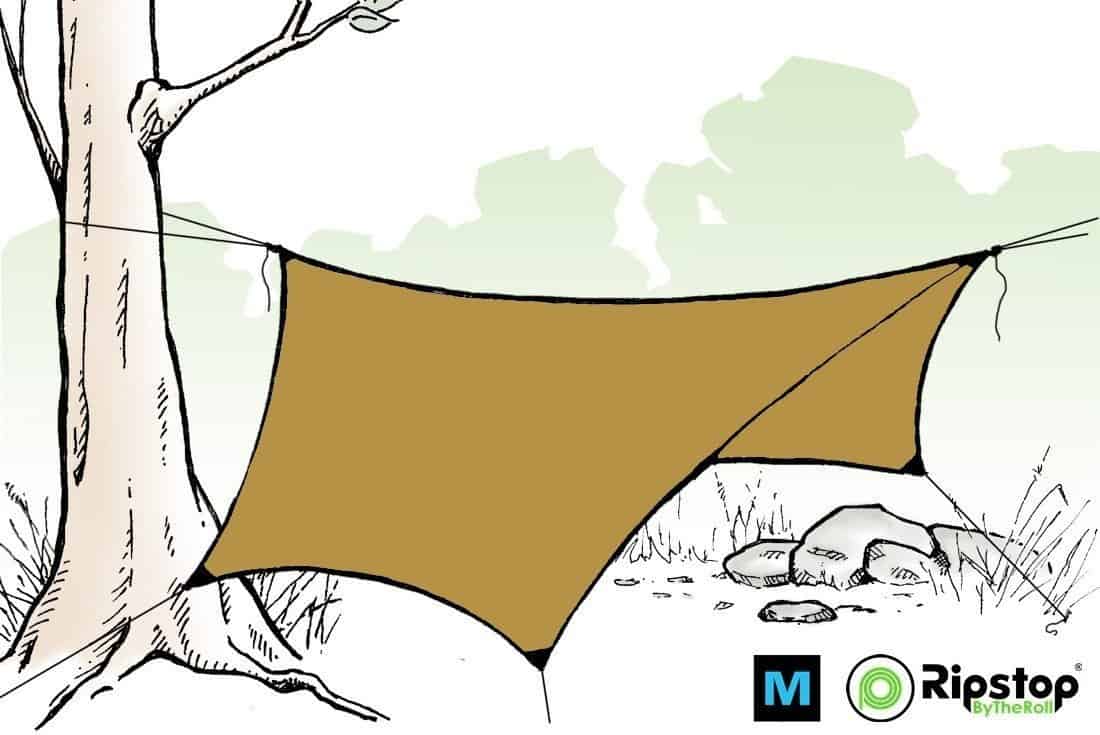 Pre-Cut HEX12 Ultralight Tarp Kit - Image 3