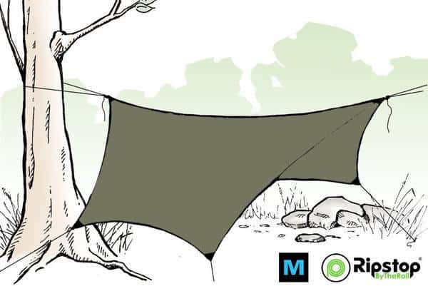 Pre-Cut HEX12 Ultralight Tarp Kit - Image 4