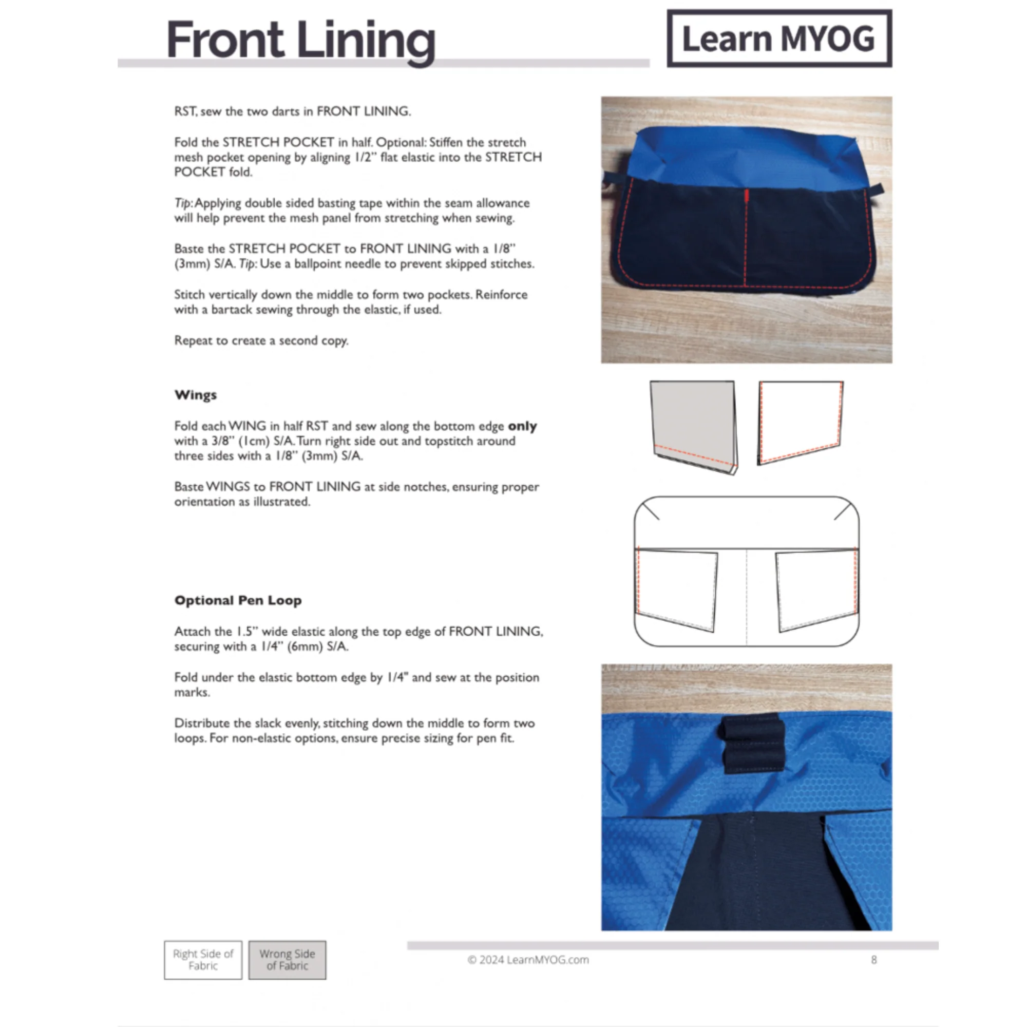 Tech Pouch EDC Organizer Template/Pattern Bundle - Learn MYOG - Image 4